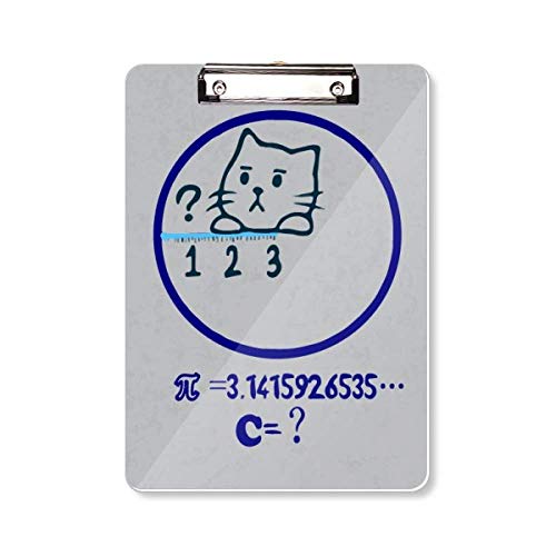Planche à pince mathématiques chat A4 pour prof et élève