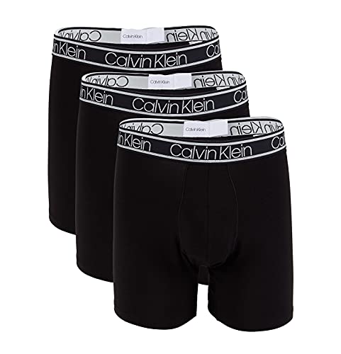 Calvin Klein Men`s The Ultimate Comfort Viscose Made from Bamboo Boxer Briefs 3 Pack BLACK
