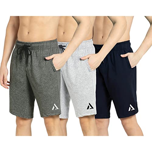 Image of KART BLACK Plus Sizes Men's Cotton Knee length Shorts(M,L,XL,XXL,3XL,4XL,5XL shorts) | Casual and Night Wear Mens Shorts