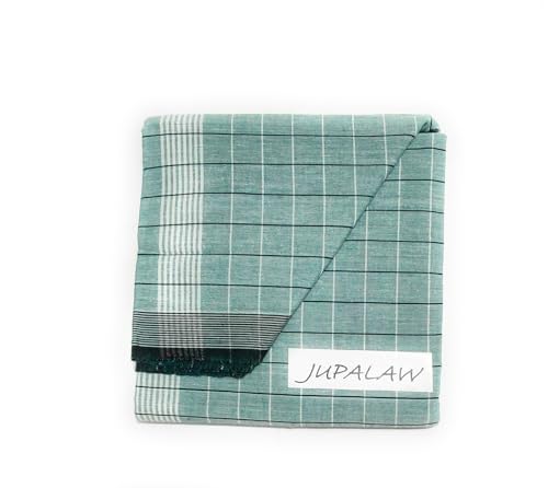 Image of 100% Pure Cotton Checked Fancy 2mts lungi,