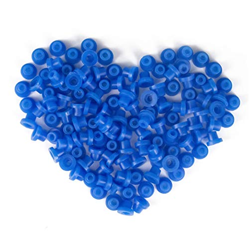 Itatoo® 200Pcs Soft Tattoo Grommets Rubber Tattoo Nipples For Tattoo Needles N201087 (Blue) #TOP18