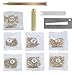 Rekey Kit for Kwikset, Complete 4-Tool DIY Set with Brass Bottom Pins (1-6, 50 Each) for Home Door Lock Rekeying