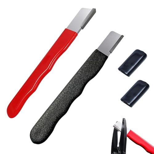 Outdoor Portable Dual-Purpose Whetstone, Immediatelk Multipurpose Garden Tool Blade Sharpener for Knife, Pocket Blade Sharpener, for Gardening Pruner, Loppers, Pruning Shears (Mix*2)