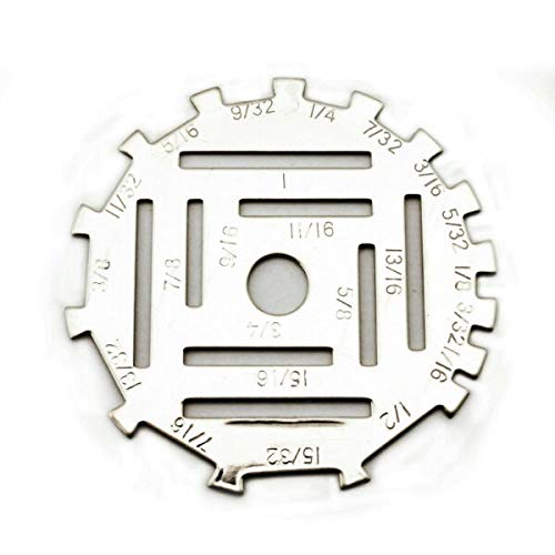 PUMICHA Machine Parts Supplies for DISC Measure Measuring Ruler Metal 1/16 - 1 #UMD for Sewing Machine.
