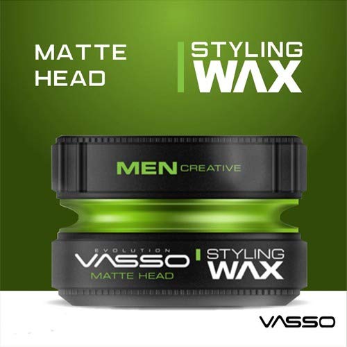 Vasso Matte Head Hair styling Wax Mattelook 2 PCS OFFER, GREEN, 300 millilitre, 150 Vasso Matte Head Hair styling Wax Mattelook 2 PCS OFFER, GREEN, 300 millilitre, 150