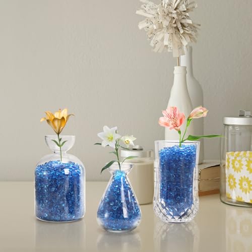 Lawei-5LB-Fish-Tank-Gravel-Polished-Small-Aquarium-Substrate-Gravel-Sand-Blue-Sea-Glass-Beads-for-Vases-Irregular-Decorative-Pebbles-Stones-for-Aquarium-Garden-Vase-Fillers-Succulent-Plants