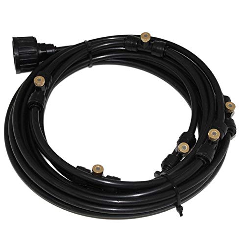 BEESCLOVER Low Pressure Patio misting Cooling System (with 6pcs misting