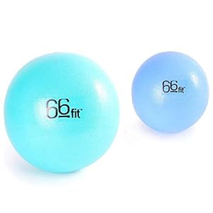 66fit Pilates Soft Balls – Set of 2 – Exercise Core Pelvic Exercise Stability