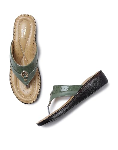 Image of TRASE Women's Flip-Flops & Slippers | Doctor Ortho Comfortable Chappal for Women & Girls | Light weight, Soft Footbed, Comfortable & Stylish | Diabetic & Orthopedic Footwear, Good for Knee & Foot Pain