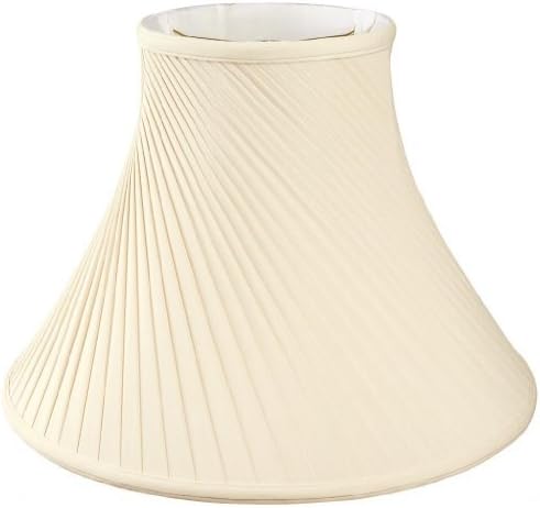 Royal Designs Twisted Pleat Basic Lamp Shade, Eggshell, 8 x 18 x 13