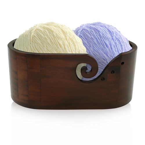 KOUISYY Wooden Yarn Bowl