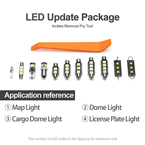 Kit 6 luces LED interiores blancas Nissan Xterra 2005-2015 miniatura 7