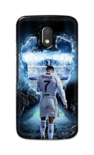 Image of Printed Hard Back Cover Case for Motorola Moto E3 Power Back Cover (Footbal Legend) -1302