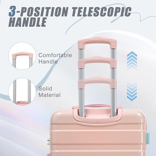 Image of Hardshell Luggage, Lightweight Durable PC Suitcase with Spinner Wheels 20 /24 /28