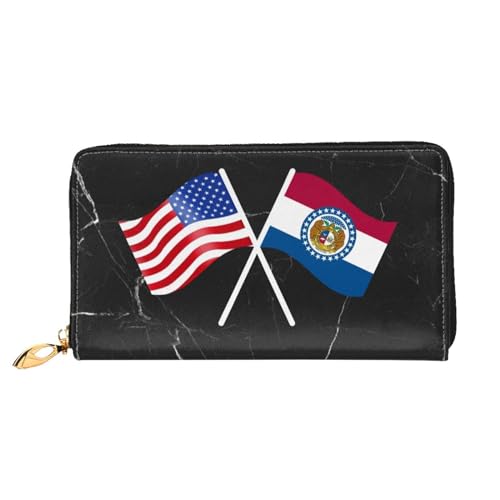American And Missouri Flag Wallet Card Bag2