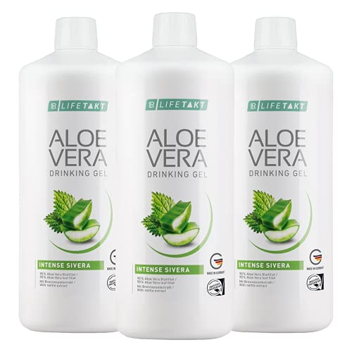LR LIFETAKT Aloe Vera Drinking Gel Intense Sivera Nahrungsergänzungsmittel (3x 1000 ml)