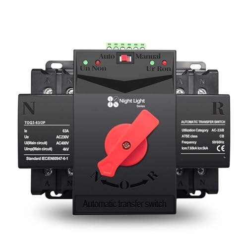 Interruptor de transferencia automática ATS 63A para evitar cortes en oficinas y servidores