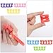 24 PCS Pedicure Toe Separators, Soft Foam Toe Dividers, Colorful Heart Pedicure Tools Set for Nail Polish Professional Manicure Spa Tools for Men Women