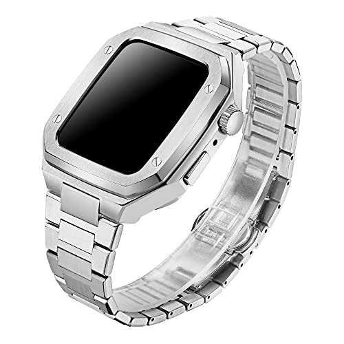 Bracelet Apple Watch 45mm antichoc en acier pour éviter les rayures