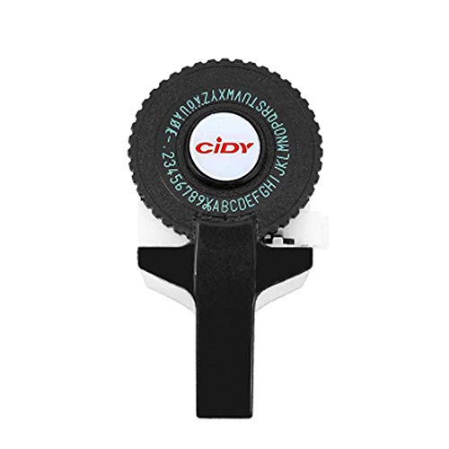 Rantoloys Mini máquina de etiquetado manual portátil DIY 3D Grabadora de etiquetas en relieve Impresora Máquina de escribir con plástico PVC 9mm Cinta de etiquetas Máquina de letras Cover