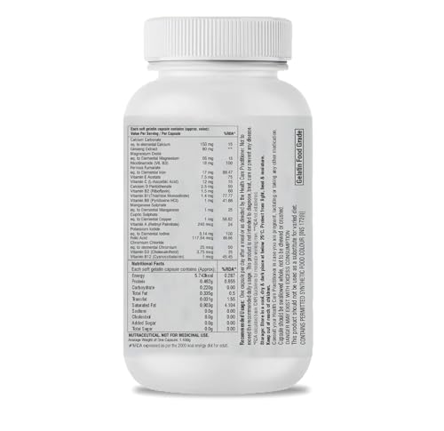 Image of La Nature's Ginseng Multivitamins & Multimineral (60 Softgel Capsules) Korean Ginseng Root Extract - Energy & Immune Support - Men & Women Soft gels (Pack of 2)