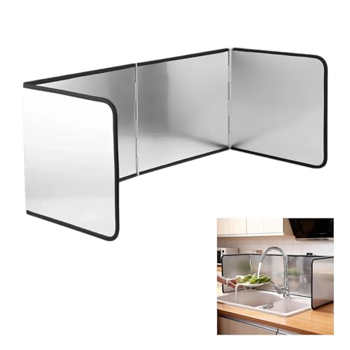 DYOUen Spritzschutz Faltwand Küchen-Spritzplatte Herd-Spritzschutz Leicht...
