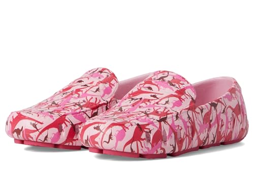Image of Floafers Kids Unisex Prodigy Driver Print (Big Kid) Pink Dino Camo 4 Big Kid M