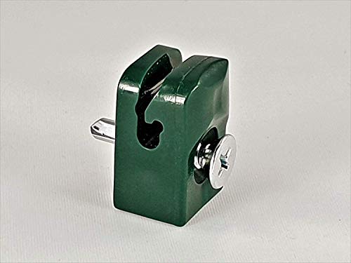 Preisvergleich Produktbild 50 Stück Spanndrahthalter Drahthalter mit Schraube, Grün für Maschendrahtzaun