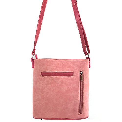 Justin West Cross Floral Embroidered Studded CCW Concealed Carry Shoulder Purse Handbag3