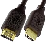 kenable HDMI Cable 2.0 High Speed with Ethernet 4K@60Hz HDR Compatible Gold Plated Connectors for LED OLED QLED TV Black 1.8m