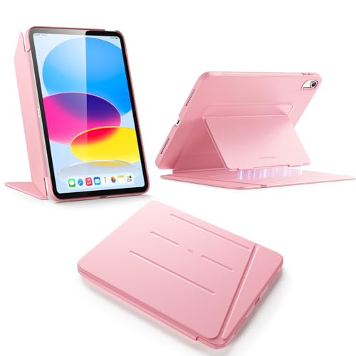 Image of ESR for iPad (A16) 11th Generation Cover, iPad 11th /10th Gen Cover (2025 /2022), Vertical Stand Case, Multi Stand Angles, Ultra-Stable Case, Flip Series, Pink