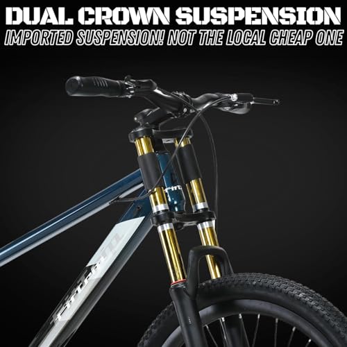 Image of FitTrip Super Dominator Non Gear | 27.5 Inch Stunt MTB | Imported Double Crown Suspension | 160MM Jak Dual Disk Brakes | Best Single Speed Stunt Cycle (Mariana Teal Blue)