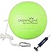CROWN ME Tetherball Ball and Rope Set- Tetherball Ball with Rope and Carabineer Hoop, Two-Needles Pump, Glow in Dark