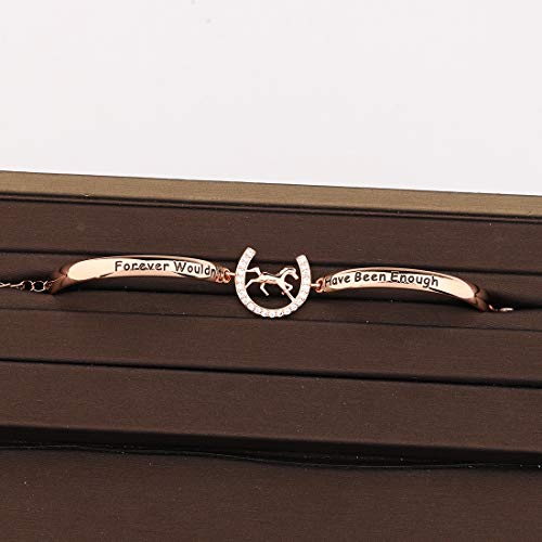 CENWA Horse Memorial Jewelry Horse Bracelet Forever Wouldn’t Have Been Enough Bracelet for Horse Lovers in Memory of Horse3