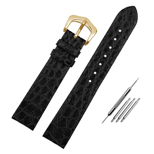 Bracelet montre crocodile unisexe, tailles 12mm 14mm 18mm 19mm 20mm 21mm 22mm