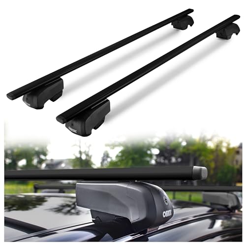 CHROMEMASTER Portapacchi da Tetto, Barre Tetto; Compatibile con Hyundai Kona 2017-2023; Per il Trasporto di Box da Tetto, Portabiciclette, Scala | Barres de Toit Robustes en Acier
