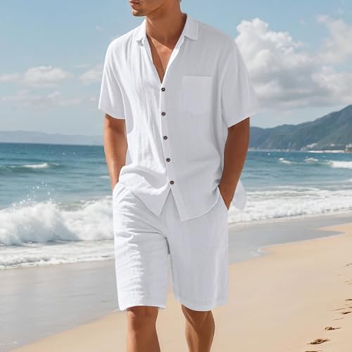 Ensemble homme été costume décontracté lavable en machine
