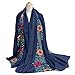 GERINLY Stylish Scarves for Women Lightweight Fashion Lace Printed Wrap Scarfs Shawl for Dress