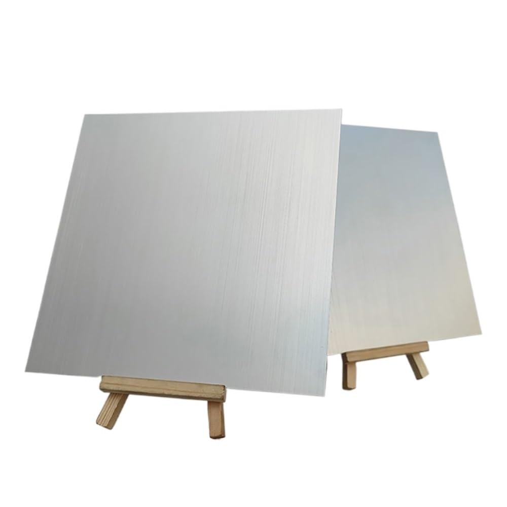 Lastre piatte sottili in alluminio anodizzato spazzolato argento da 3 pezzi, spessore 1,5/0,8/1 mm, lega di alluminio 5052(200x300x0.5mm)
