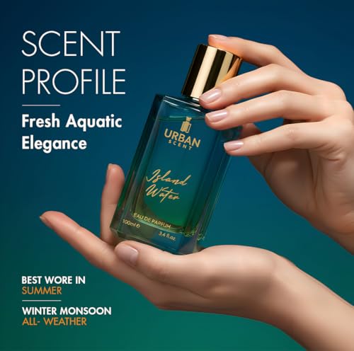 Image of Urban Scent Island Water Eau De Parfum 100ml | Luxury Long-Lasting Fresh Perfume