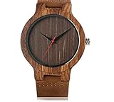 Reloj de pulsera de madera de diseño único para hombre. Material de madera, no solo un reloj en la muñeca, sino también una sensación de contacto con la naturaleza.