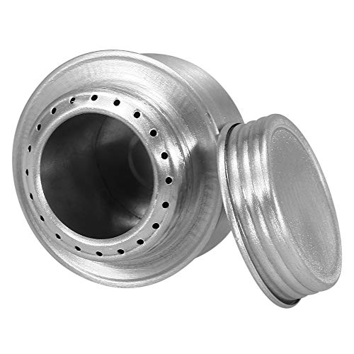 Fogão Externo, Romacci Mini fogão portátil a álcool de liga de alumínio com tampa Fogão ao ar livre