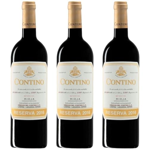 Contino Reserva, vino tinto con crianza que combina Tempranillo, Garnacha, Graciano y Mazuelo para ofrecer equilibrio, estructura y aromas intensos| 3 botellas