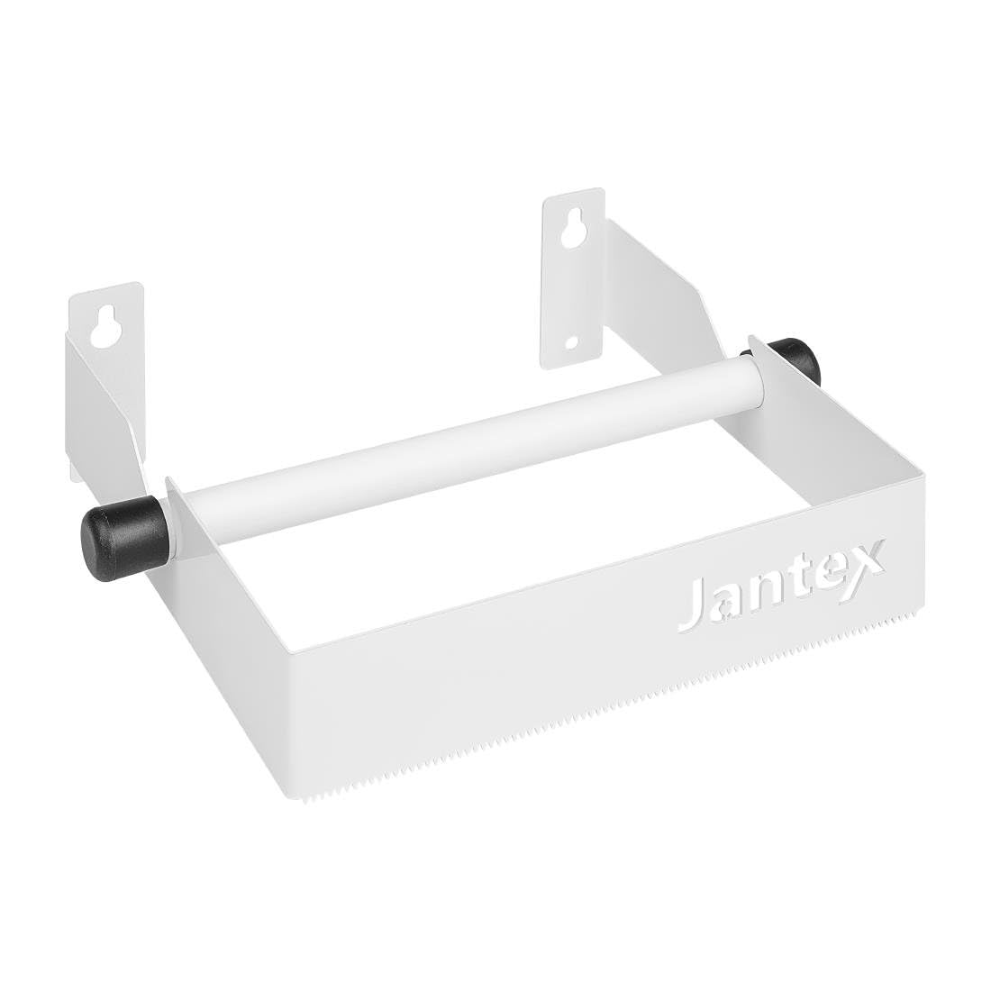 JANTEX Open Centre Paper Roll Dispenser – Wall-mountable, Serrated Edge