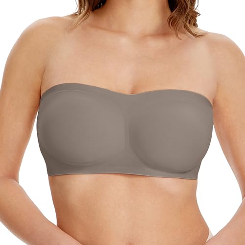 HBselect Sujetador sin Aros Mujer con Relleno Cómodo Minimizer Bralette Sujetador Push Up Mujer sin Costuras con Extra Extensor