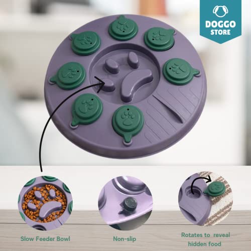 Doggo Store Dog Interactive Slow Feeder Bowl For Puppy, Treat Dispenser For Small - Medium Dogs, Improve IQ, Enrichment Training - Image 5