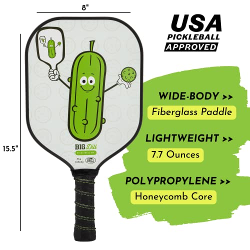 Big Dill Pickleball Paddle Set 2-Pack Pickleball Paddles with Outdoor Pickleball Balls, Paddle Covers & Carry Bag | Pickleball Paddles Set of 2 USAPA Approved - Image 5