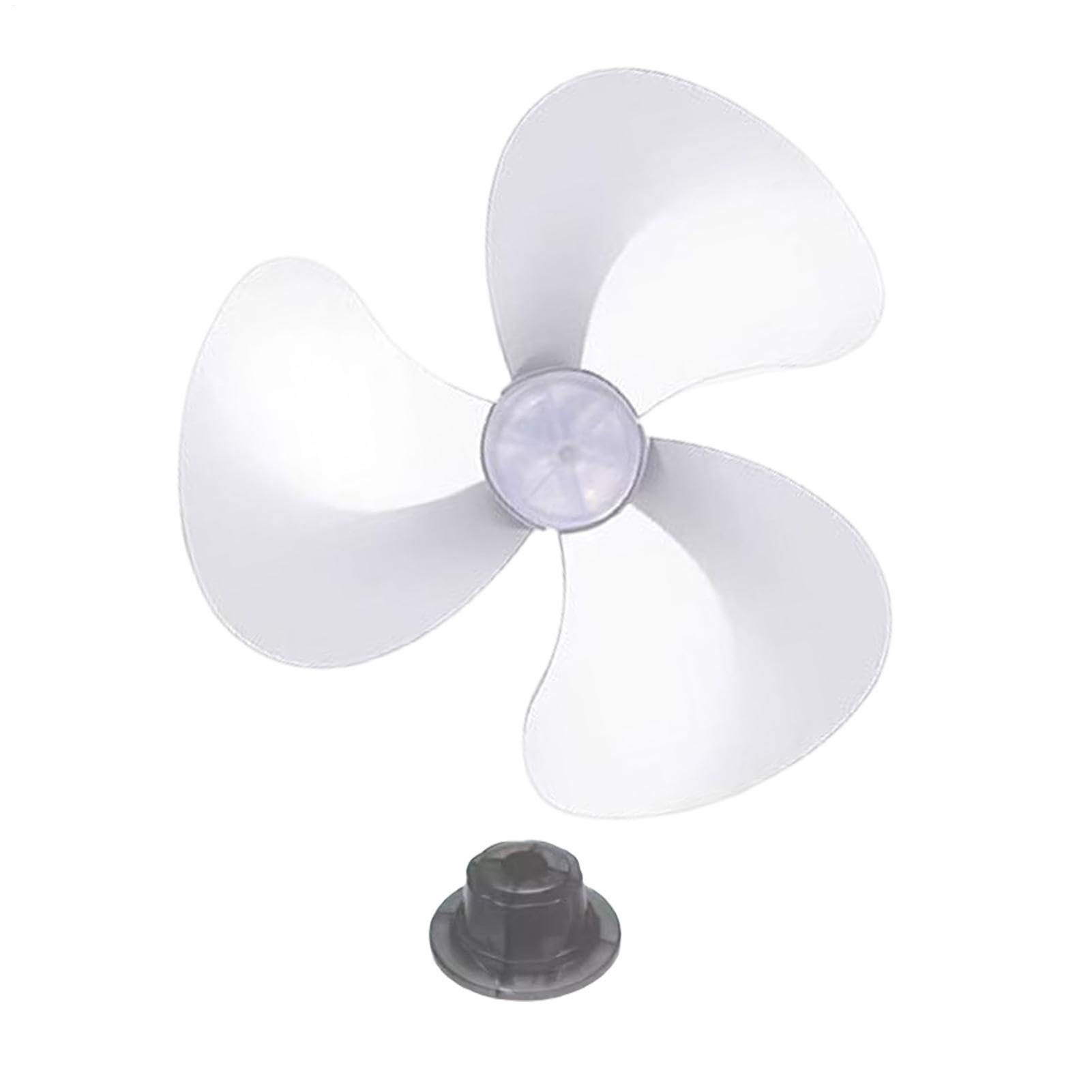 Generisch Ventilator Flügel Ersatz 40 Cm – Universal 3‑Blatt Propeller Mit Mutterabdeckung | PP Kunststoff, Leicht & Robust | Ersatzteil Für Standventilator, Tischventilator & Bodenventilator