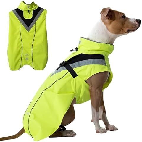 DOGOPAL Waterproof Dog Raincoat with Reflective Straps Cover