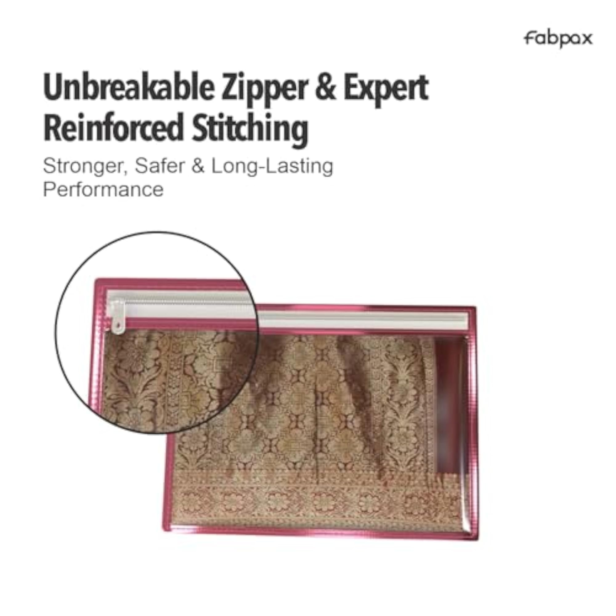 Set of 50 Transparent Saree Covers for Wardrobe Organization